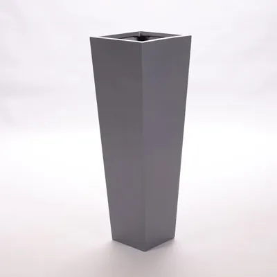 Produktbild von Elegant Einrichten | Pflanzkübel | Fiberglas | säule | konisch | 38x38x100cm | anthrazit metallic