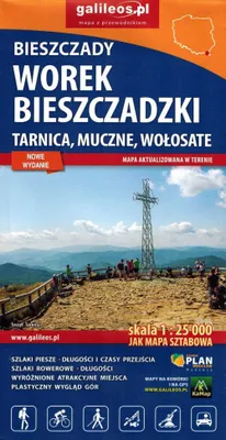 Image de Bieszczady. Sac de Bieszczady. Carte touristique, 1:25 000