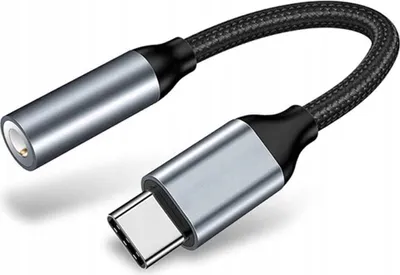 Produktbild von Adaptér Adaptér Usb C Mini Jack Mit Dac 3,5Mm Aux