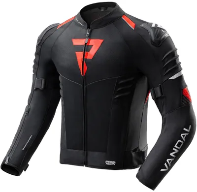 Obrázok produktu pre Motocyklová textilná bunda Rebelhorn Vandal 2 Air, čierno-červená, veľkosť M, vodeodolná