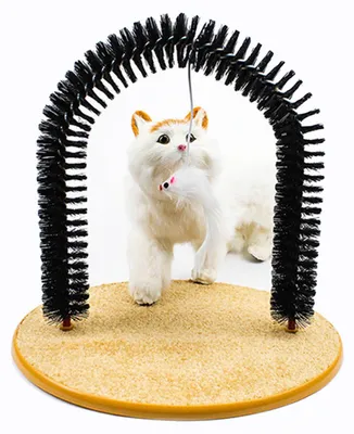 Productafbeelding van Zelfreinigende kattenborstel, huidvriendelijk, voorkomt verschuiving, comfortabel voetboogmassageapparaat, gezichtsmassageapparaat voor binnen gebruik