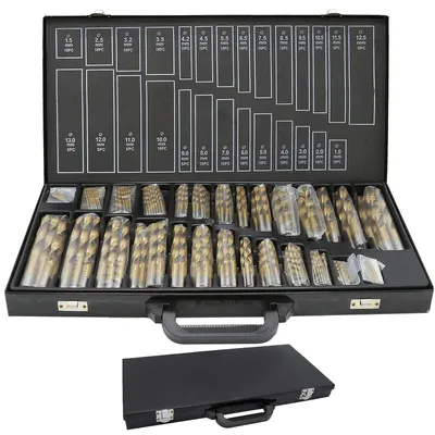 Produktbild von EINFEBEN 230tg Metallbohrer Spiralbohrer Spiral-Bohrer Holzbohrer TITAN HSS Set 1-13mm