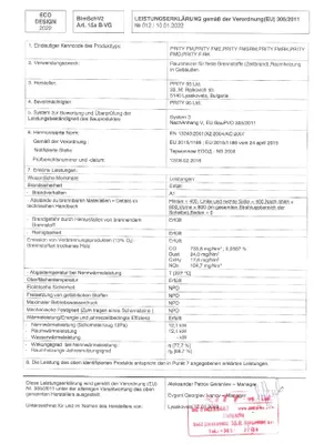 Obrázek produktu pro EEK A - Krbová kamna PRITY FM E 12,1 kW s troubou Krbová kamna Vytápění Vaření