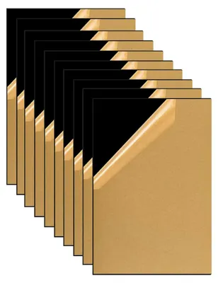 Acrylplatten A6, 10 Stück, 1 mm, zuschneidbar, schwarz