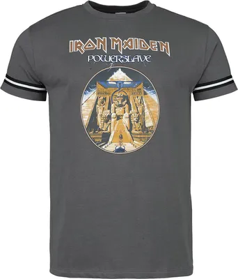 Produktbild von Iron Maiden T-Shirt Herren Powerslave grau Band-Merch, Bands 100% Baumwolle XXL