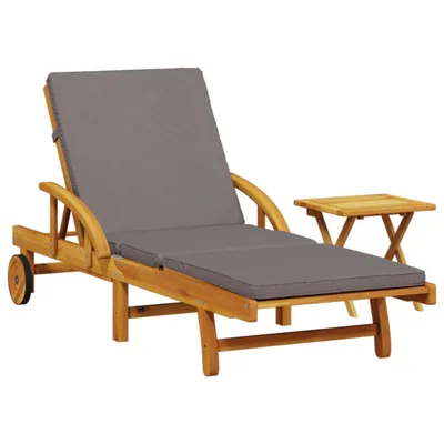 Produktbild von VidaXL 3206363, Lounge, Gepolsterter Sitz, Akazienholz, Grau, 110 kg, 680 mm