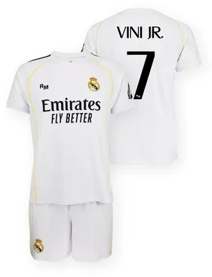 Produktbild von Real Madrid 25/26 Vinicius Heim Set Weiß 8 Years Jungen,Mädchen Weiß 8 Years