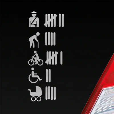 Produktbild von Auto Aufkleber Strichliste Tally List Tuning 15x6 cm Silber Sticker Heckscheibenaufkleber