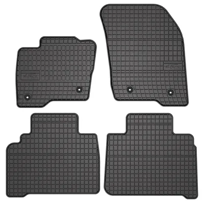 Image de Tapis de sol en caoutchouc pour Ford S-MAX MK2 2015-2023 (monospace) – 4 pièces, noirs, sur mesure