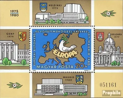 Produktbild von Briefmarken Ungarn 1980 Mi Block147A (kompl.Ausg.) gestempelt KSZE
