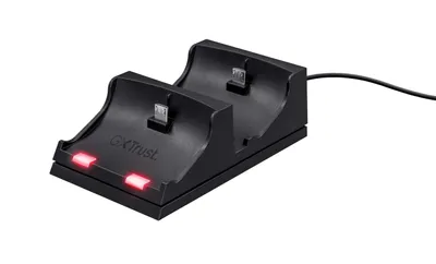 Produktbild von Trust GXT 235, PlayStation 4, Ladestation, Schwarz, China, 1 Stück(e), 170 mm