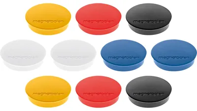 Produktbild von Magnet Discofix Standard 1664210 30mm sortiert 10 Stück Packung mit 45 Stück