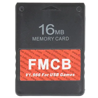 Obrázek produktu pro 16 MB paměťová karta FMCB, herní paměťová karta, plug-and-play, V1.966, podpora her USB pro hry PS2