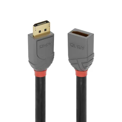 Zdjęcie produktu dla Lindy 36495, 0,5 m, DisplayPort, DisplayPort, Męska, Żeńska, 7680 x 4320 px