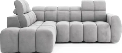 Produktbild von Designer-Ecksofa SAOIRSE – hellgrau, linke Ecke