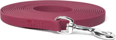 Produktbild von Mystique® Biothane Schleppleine 16mm vernäht mit HS Standard Karabiner beta weinrot 7,5m