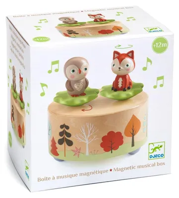 Produktbild von Magnetische Musikbox mit Eule und Fuchs, Djeco