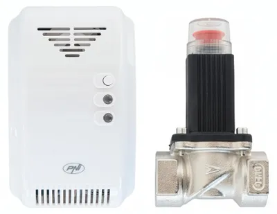 Gaswarngerät-Kit mit Elektroventil 3/4 Zoll, Alarm