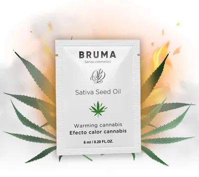 Produktbild von BRUMA - SATIVA-SAMENÖL-GLEITGEL MIT WÄRMENDEM CANNABISGESCHMACK 6 ml