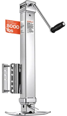 Produktbild von VEVOR Anhängerheber, 2000 lbs dynamische Tragfähigkeit, Schwerlast-Schwenk-Anhängerheber zum Anschrauben, 10" Hebe-Anhängerheber-Ständer mit Griff für Wohnmobil-Anhänger, Pferdeanhänger, Nutzanhänger und Yachtanhänger, 8000 lbs