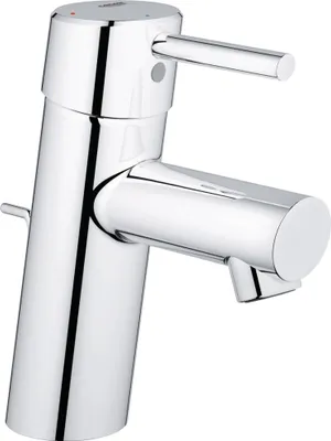 Immagine prodotto di Grohe Concetto Mitigeur monocommandé pour lavabo, S-Size, fonction d'économie d'énergie, saillie 101mm, vidage à tirette, chrome, 2338010E, 2338010E