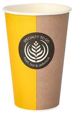 Produktbild von 2000x Pappbecher für Heißgetränke, 0,3 l mit Motiv "To Go" Kaffee Becher