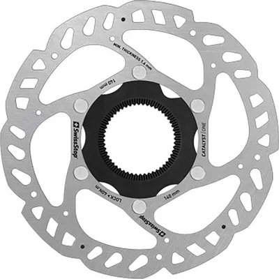 Produktbild von SwissStop Catalyst One Disc Rotor Centerlock 140 mm, Fahrradrotor, Edelstahl
