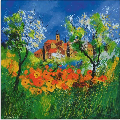 Produktbild von ARTland Wandbild Alu für Innen & Outdoor Provence Größe: 40x40 cm