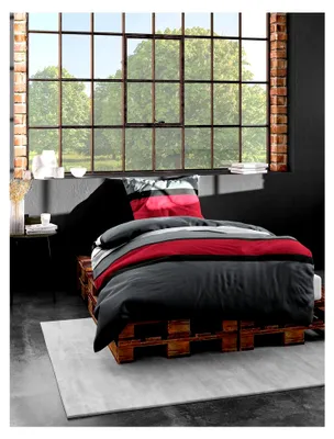 Produktbild von Bettwäsche Mako-Satin, rot 63, 135x200 + 80x80 cm
