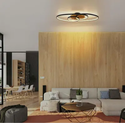 Produktbild von GLOBO Lighting Deckenleuchte TISHA I LBH 85x30x9 cm schwarz