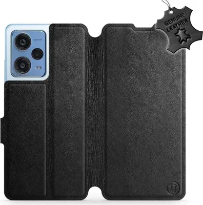 Produktbild von Echtleder Handyhülle für Xiaomi Redmi Note 12 Pro+ 5G, Mobiwear Leather, Schwarz