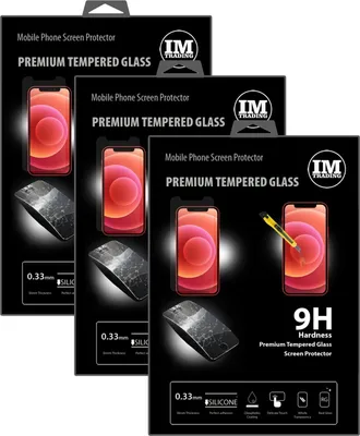 Produktbild von cofi1453 3X Panzer Schutz Glas 9H Tempered Glass Display Schutz Folie Display Glas Protector für iPhone 12 Pro Max