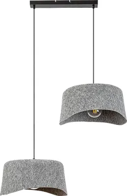 Zdjęcie produktu dla Lampa wisząca FARELIA czarno-popielaty 2xE27x10W metal wym:120x73x40cm IP20 Rabalux