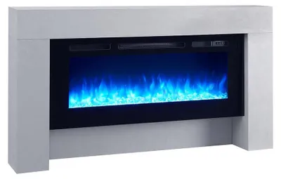 Produktbild von Elektrokamin Standkamin BALDERIA Zeus – Heizung bis 2000 W, betonoptik