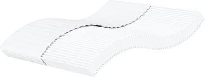Image de Matelas en mousse blanc 200x220 cm dureté H2 H3