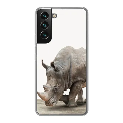 Produktbild von MuchoWow® Handyhülle Schutzhülle Hülle für Samsung Galaxy S22 Plus Nashorn - Jungen - Wildtiere - Kinder - Mädchen - Tiere Silikon Softcase Handy Hülle - Schutzabdeckung
