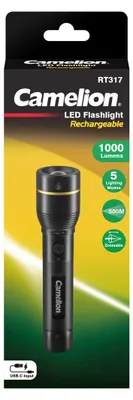 Obrázok produktu pre CAMELION RT317-CBH – Nabíjateľná baterka 10 W, čierna