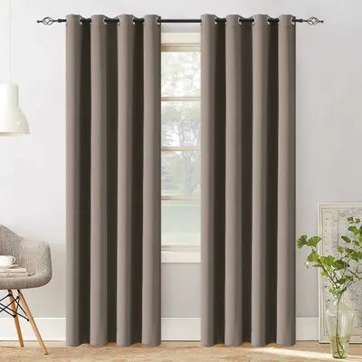 Produktbild von Hellbrauner Vorhang OXFORD 140x250 cm Aufhängung: Rüschenband