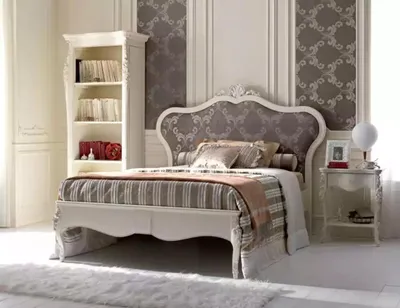 Produktbild von Bett 3tlg. Schlafzimmer Design Modern Luxus Nachttisch Bücherregal