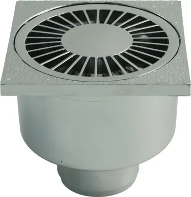 Produktbild von Marley DN 50 Badablauf 100 x 100 mm, verchromt