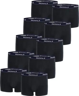 Produktbild von ROYALZ Boxershorts (10 Stück) Herren Unterwäsche Set Unterhosen 95% Baumwolle 5% Elasthan