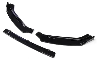 Obrázek produktu pro Přední spoilery a difuzor – Golf 7/7.5 (MK7/MK7.5) GTI, GTD, R-Line – materiál: ABS – rok výroby: 2013–2020 – barva: černá