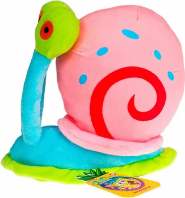 A plush toy of Gary the Snail from SpongeBob SquarePants.