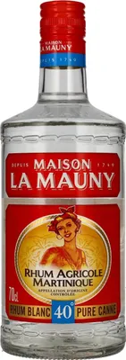 Produktbild von La Mauny Rhum Blanc Agricole Martinique 40% Vol. 0,7l