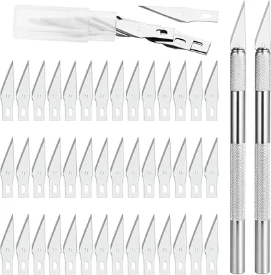 Obrázek produktu pro Precizní nůž 2 s 42 čepelemi, přesný nůž pro kutilské umění, jeskynní práce, sochařství, hobby sochy