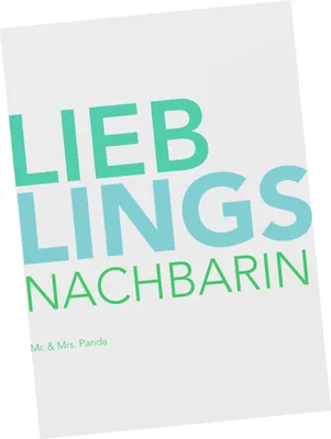 Produktbild von Mr. & Mrs. Panda Grußkarte Nachbarin - Weiß - Geschenk, Postkarte, Bewohnerin, Nachbarschaft, Ansichtskarte, bildkarte, Angrenzer, Geschenkidee, Ansichtskarten, Spruch