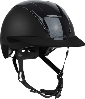 Produktbild von Casco Duell Reithelm schwarz Reitkappe inkl. Schutzbeutel M = 55-57 cm
