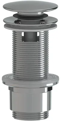 Productafbeelding van CERANO - Wastafelaftloop - 5/4" click-clack met overloop - kunststof - 67/82mm - chroom
