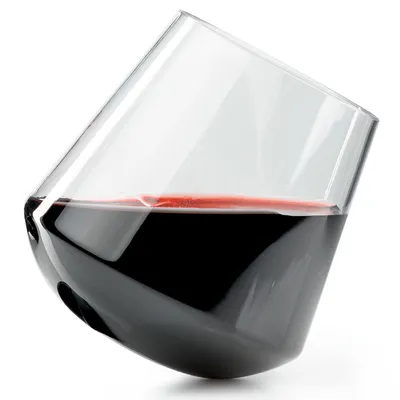 Obrázek produktu pro GSI Outdoors Stemless Red Wine Glass, Sklenice na červené víno, Sklenice tumbler, Kopolyester, Průhledná, 435 ml, 9,4 cm