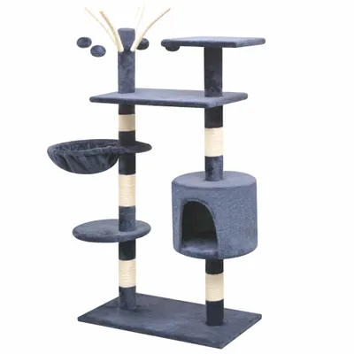 Zdjęcie produktu dla vidaXL Drapak dla kota 125 cm ciemnoniebieski